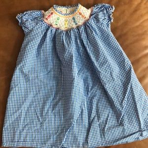 Marmellata Smocked dress, size 4T back to school